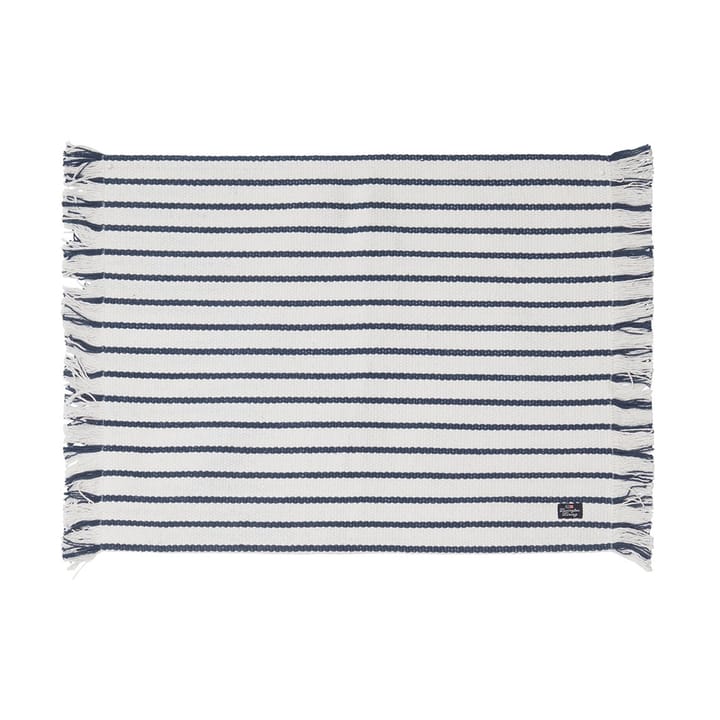 Striped Recycled Cotton Tischset 40x50 cm, Navy Lexington