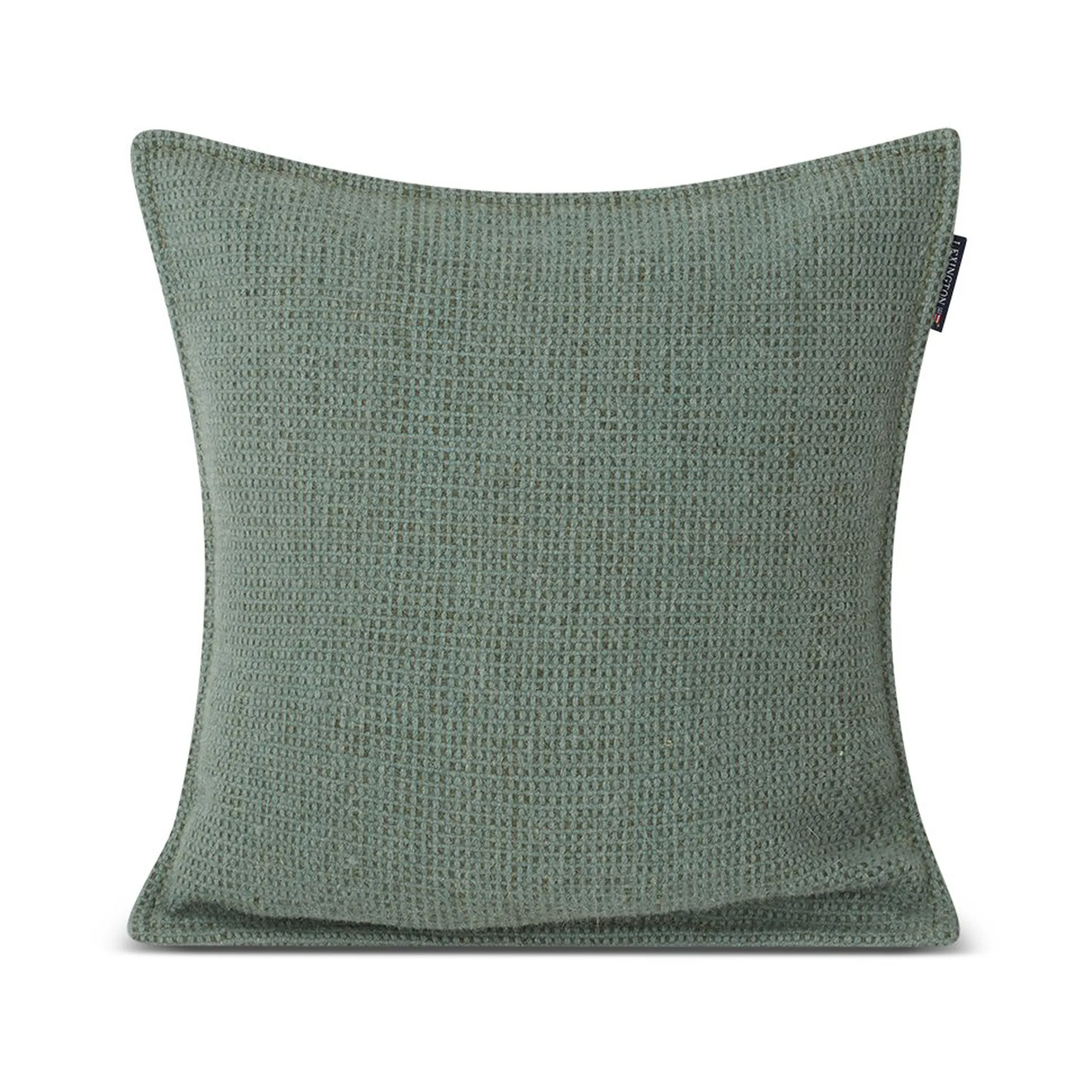 Structured Wool Cotton mix Kissenbezug 50x50cm, Green Lexington
