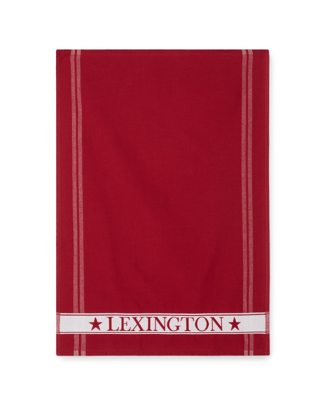 Lexington Terry Geschirrtuch m. Streifen 50x70 cm Rot-weiß