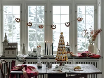 The Merrier Küchentuch 50x70 cm - Weiß-Rot-Grün - Lexington