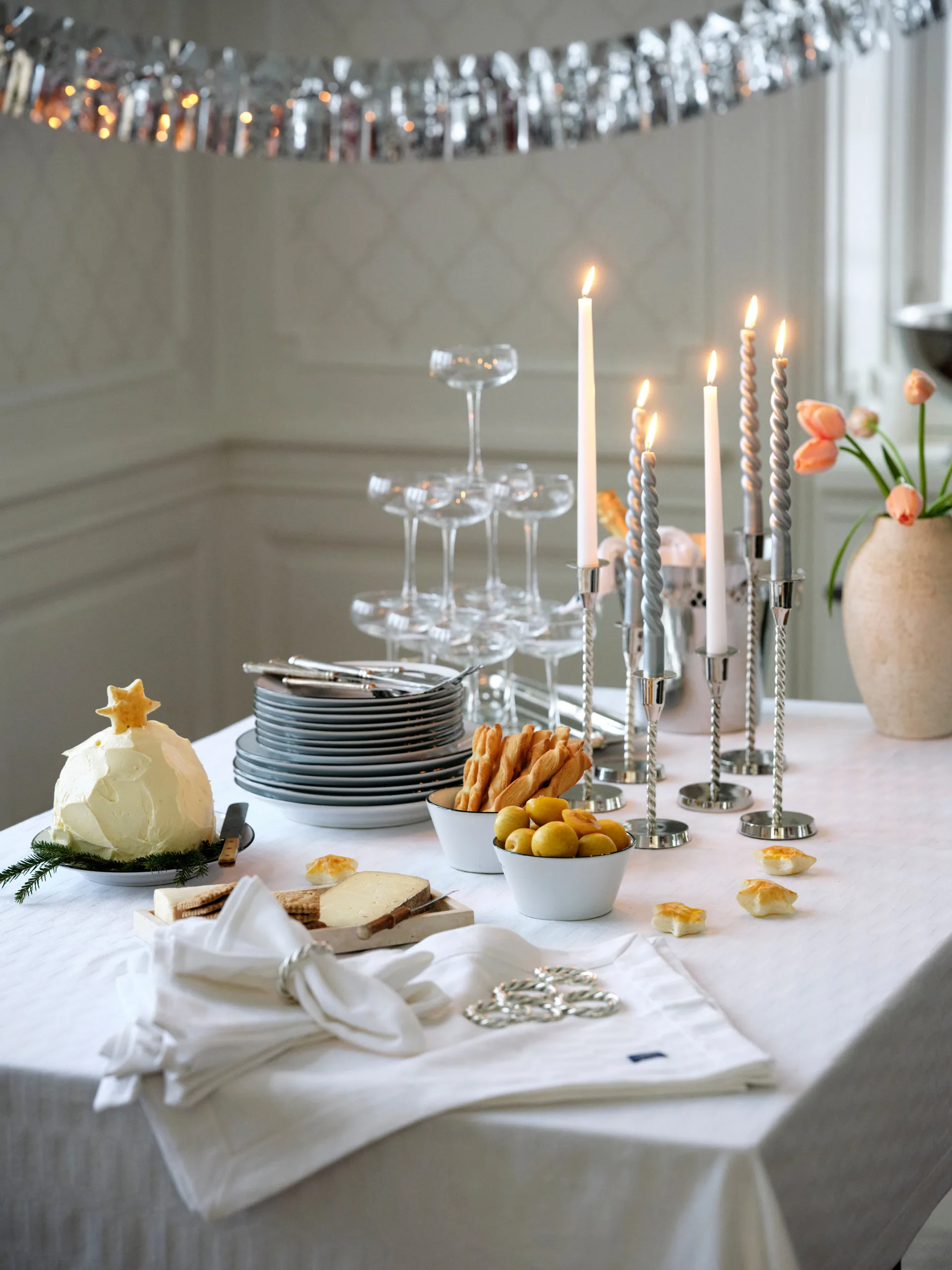 White Jacquard Cotton Serviette 50x50 cm., Weiß Lexington