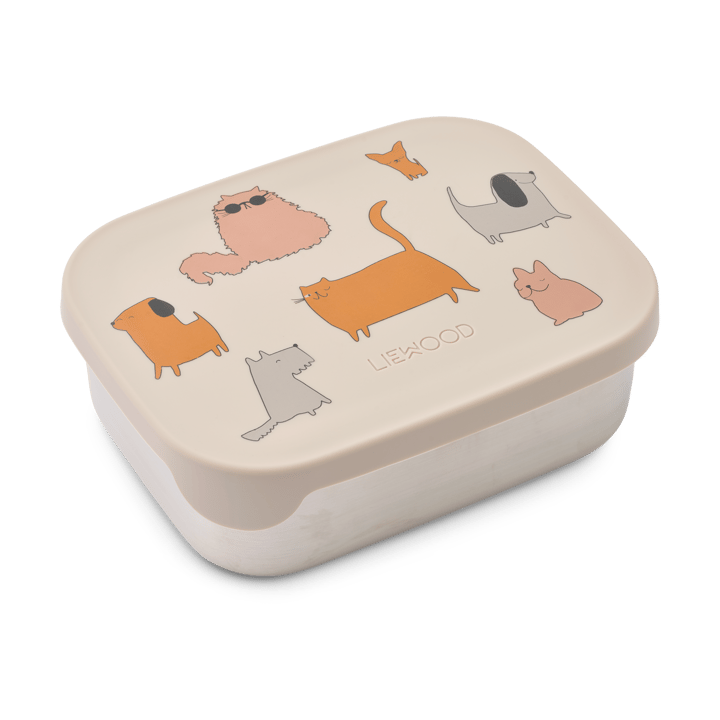 Arthur Brotdose 13,5x17 cm - Cats and Dogs-Sandy - Liewood