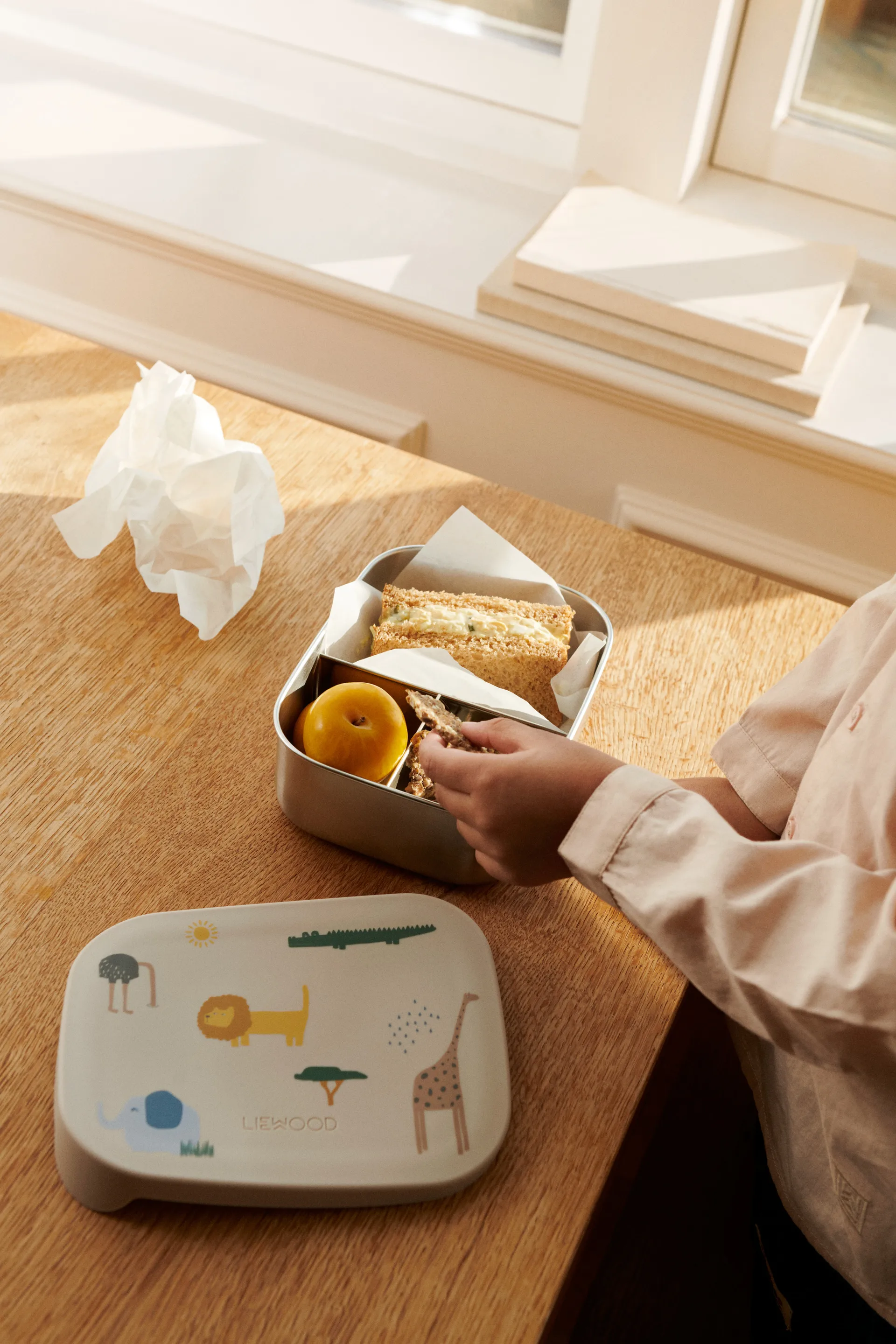 Arthur Brotdose 13,5x17 cm, Safari sandy mix Liewood