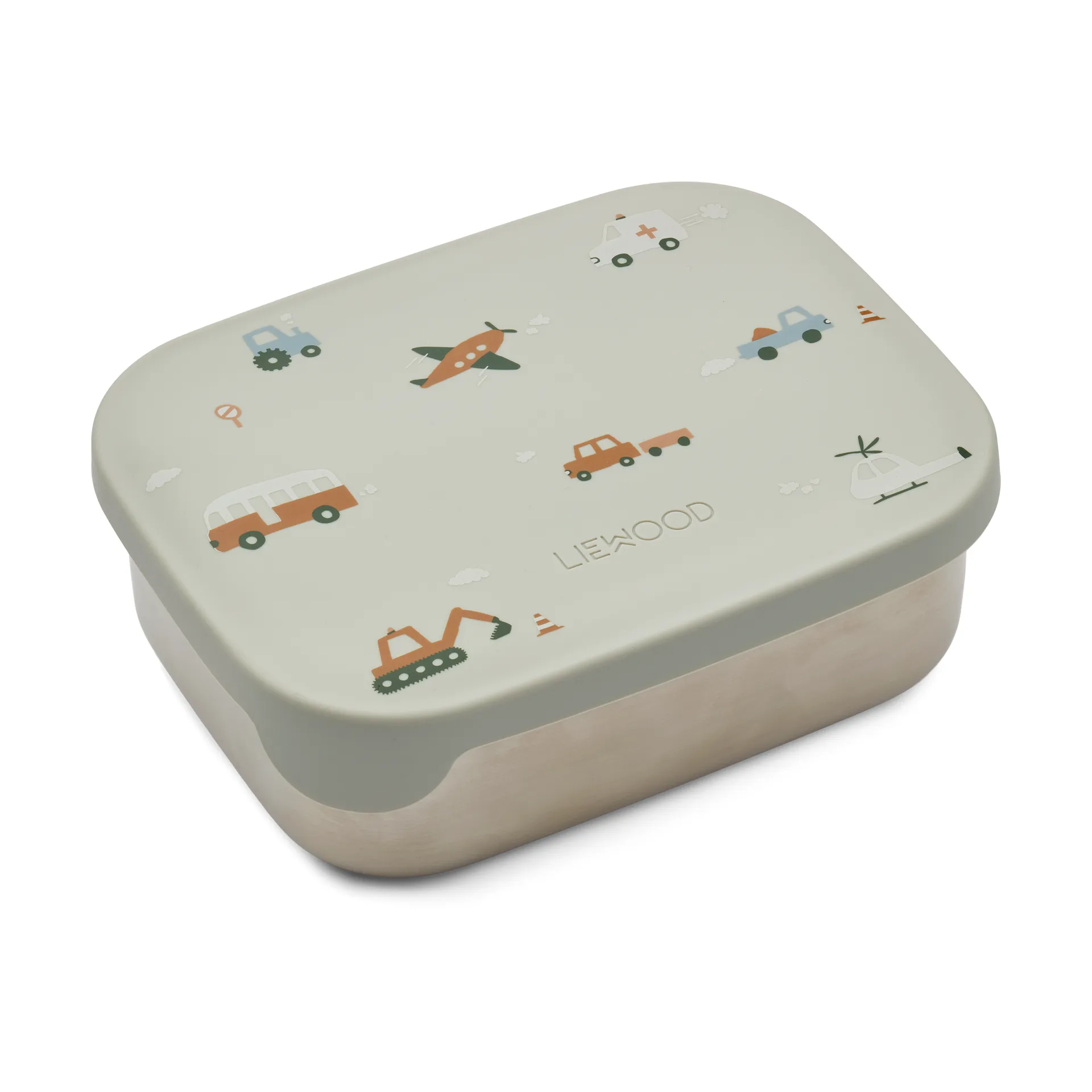 Arthur Brotdose 13,5x17 cm, Vehicles-dove blue mix Liewood