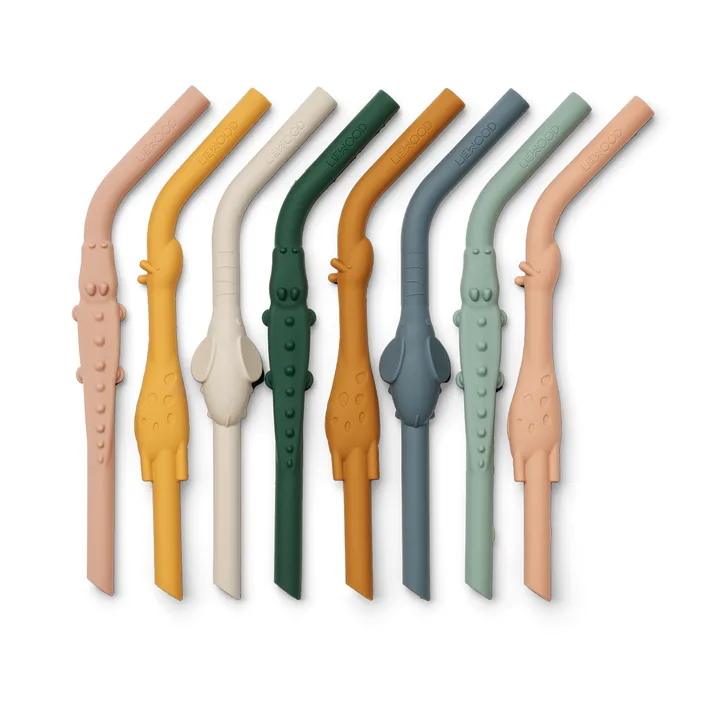 Carlson All Together Strohhalme 8-teilig - Yellow mellow multi mix - Liewood