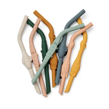 Carlson All Together Strohhalme 8-teilig - Yellow mellow multi mix - Liewood