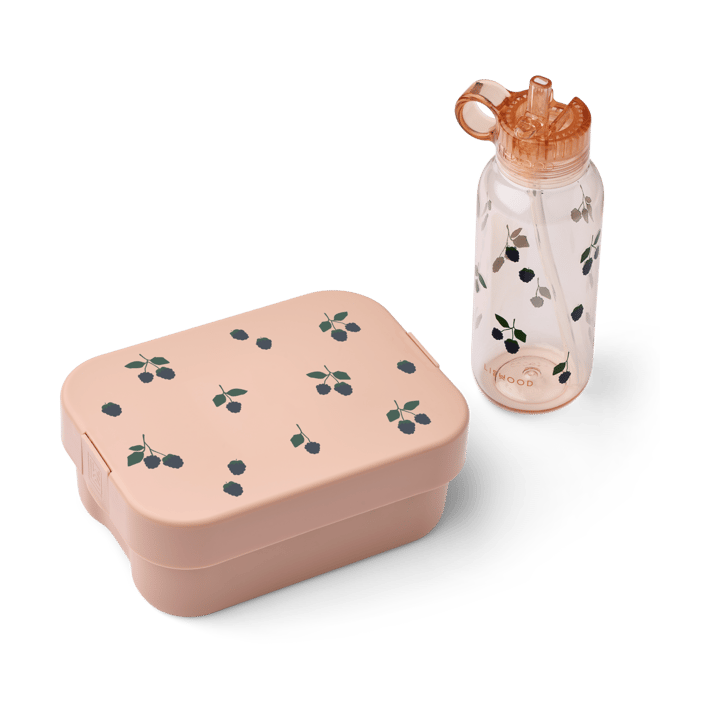 Chelsey bedruckte Lunchbox Set 2-teilig - Berry-Pale Tuscany - Liewood