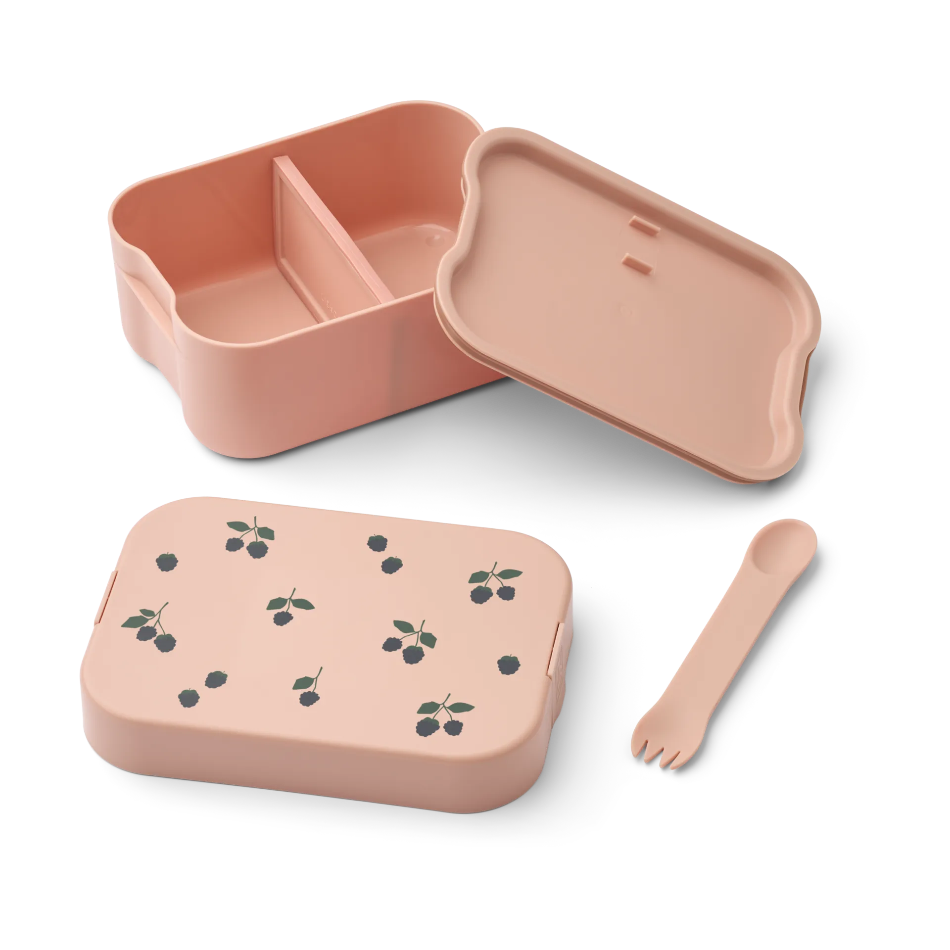 Chelsey bedruckte Lunchbox Set 2-teilig, Berry-Pale Tuscany Liewood