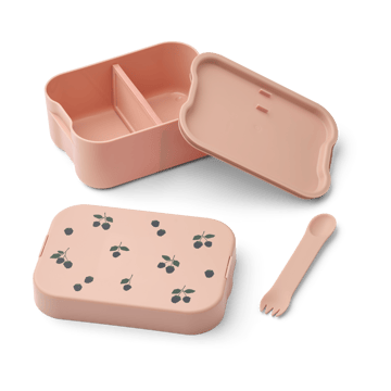 Chelsey bedruckte Lunchbox Set 2-teilig - Berry-Pale Tuscany - Liewood
