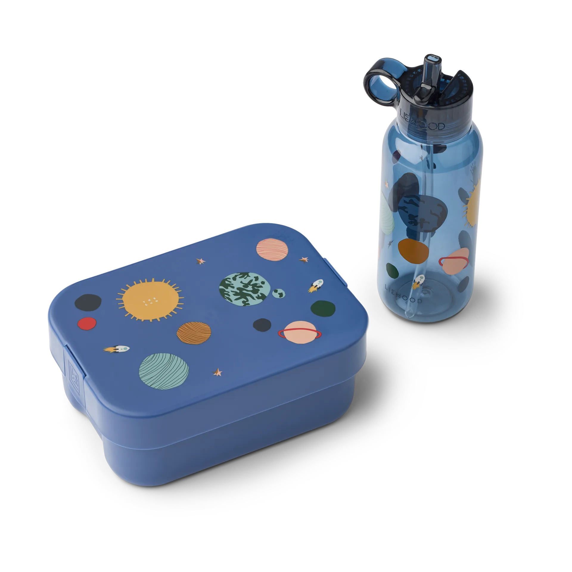 Chelsey bedruckte Lunchbox Set 2-teilig, Universe-Classic navy Liewood