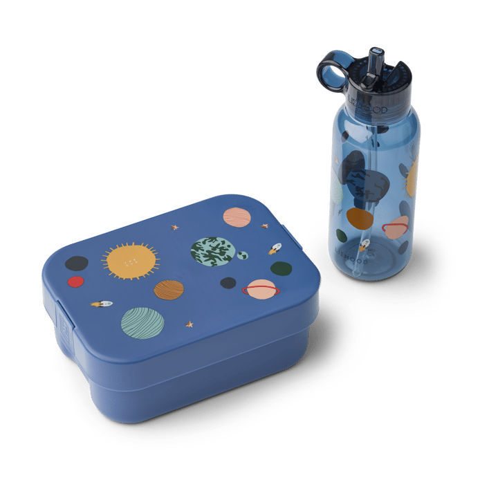 Chelsey bedruckte Lunchbox Set 2-teilig - Universe-Classic navy - Liewood