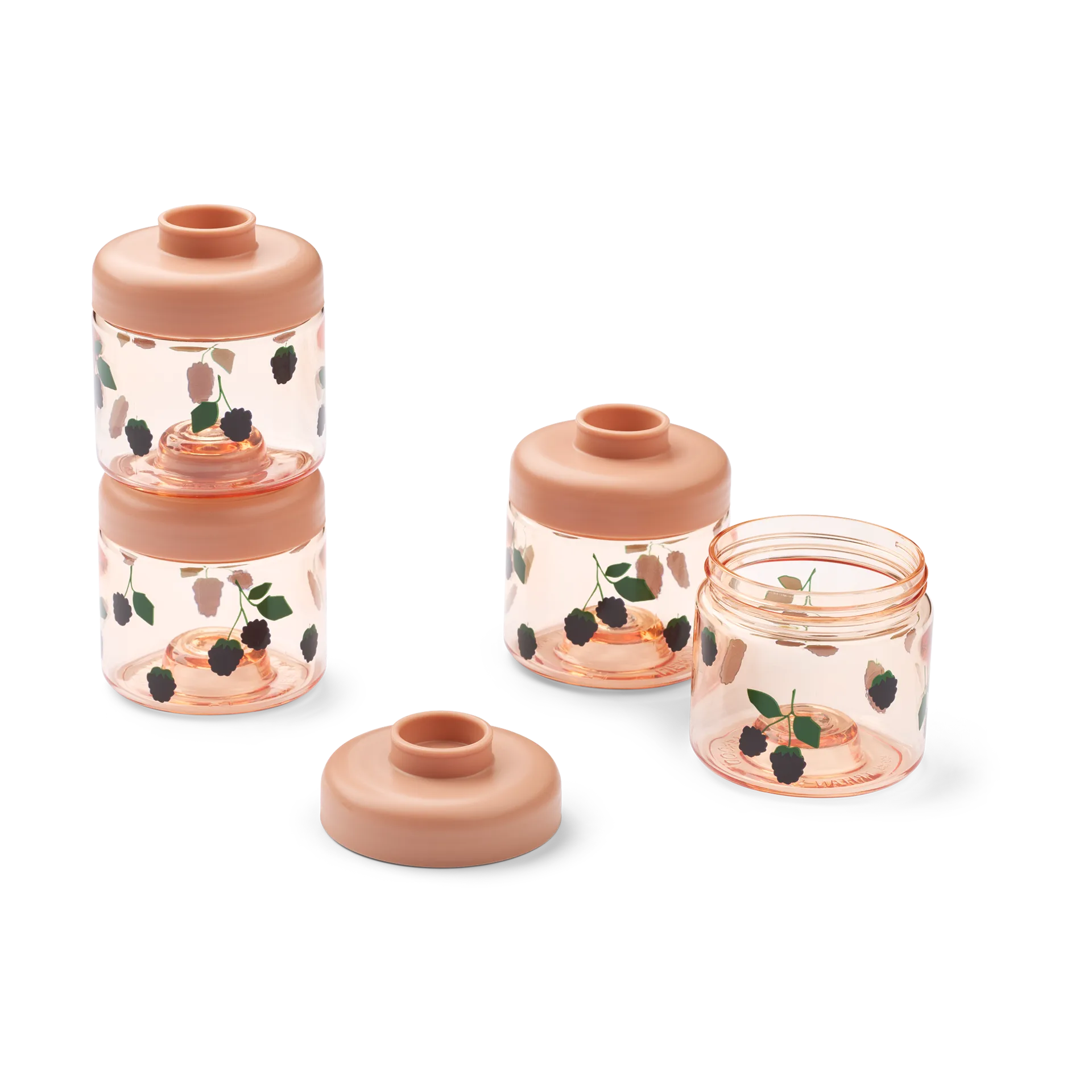 Dominique Babynahrungsbehälter 100 ml 4er-Pack, Berry-Pale Tuscany Liewood