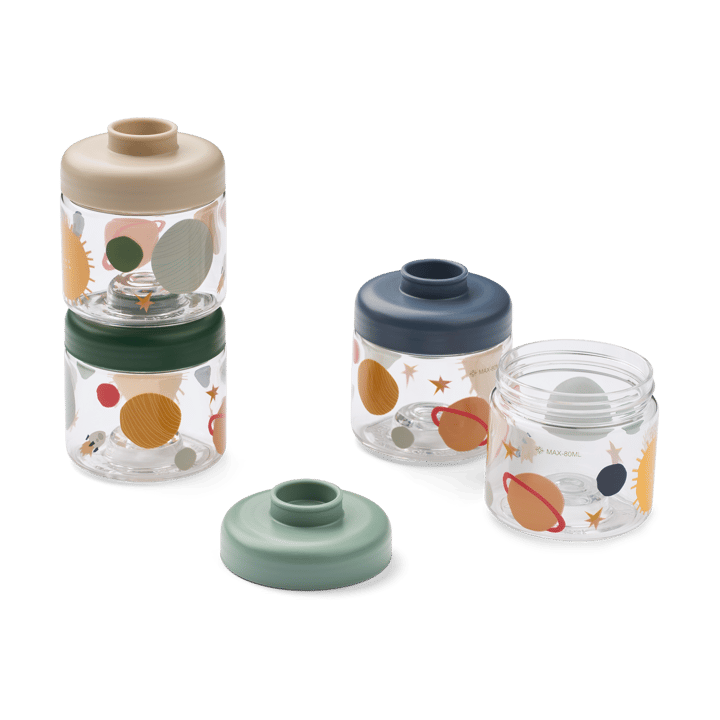 Dominique Babynahrungsbehälter 100 ml 4er-Pack - Universe-Classic navy - Liewood