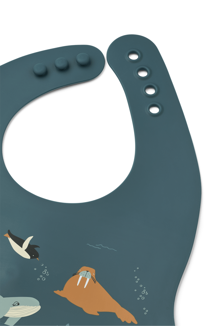 Ember bedrucktes Lätzchen 2-teilig, Arctic Sea-Ocean view Liewood