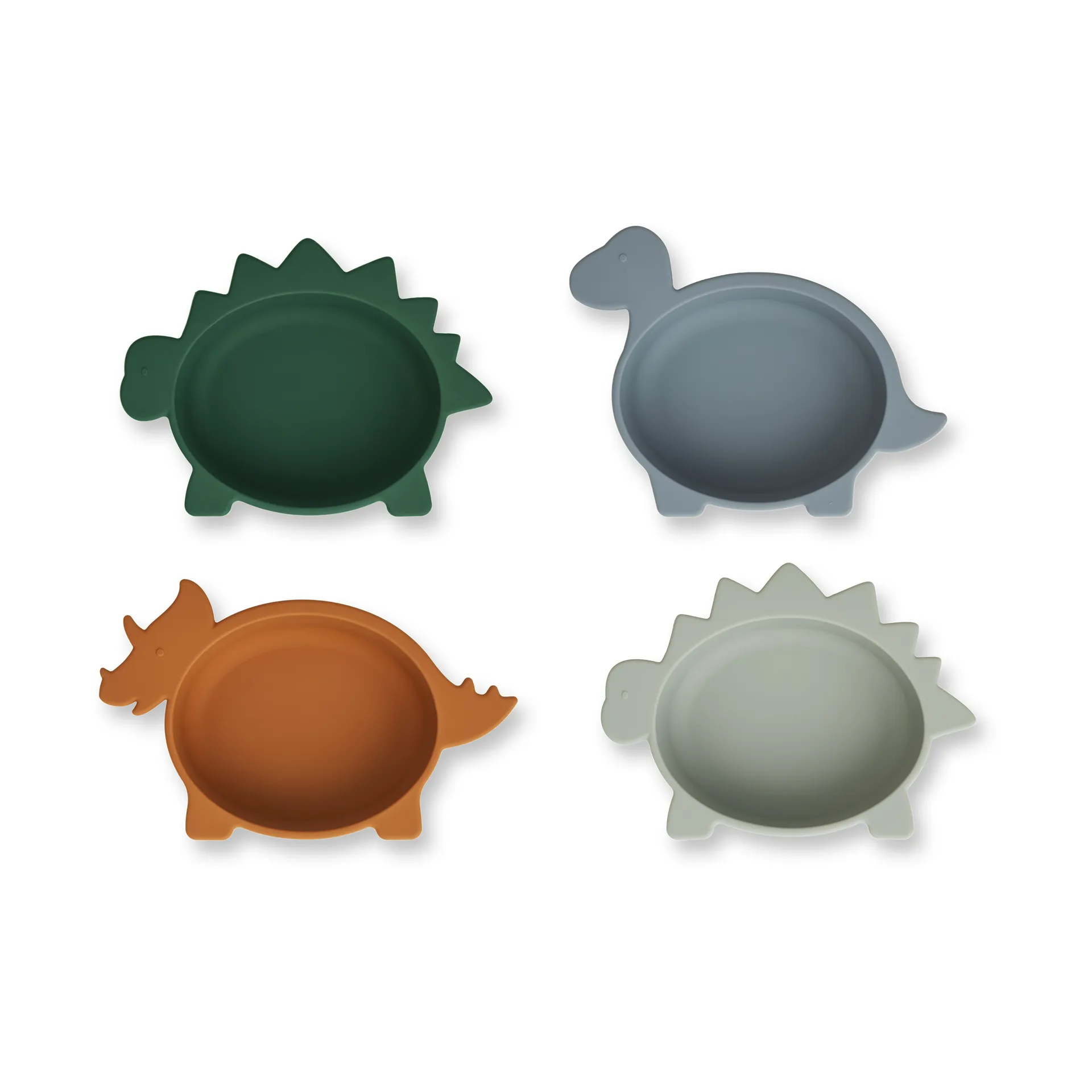 Iggy Silikonschale 4-teilig, Dino blue multi mix Liewood
