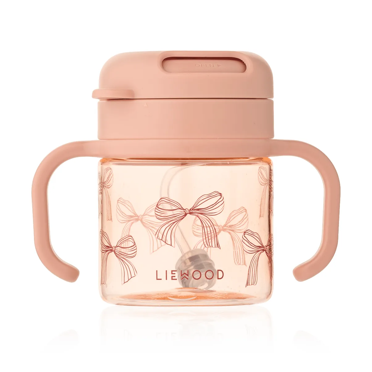 Kai Tritan-Trinkbecher mit Strohhalm, Bows-Pale Tuscany Liewood