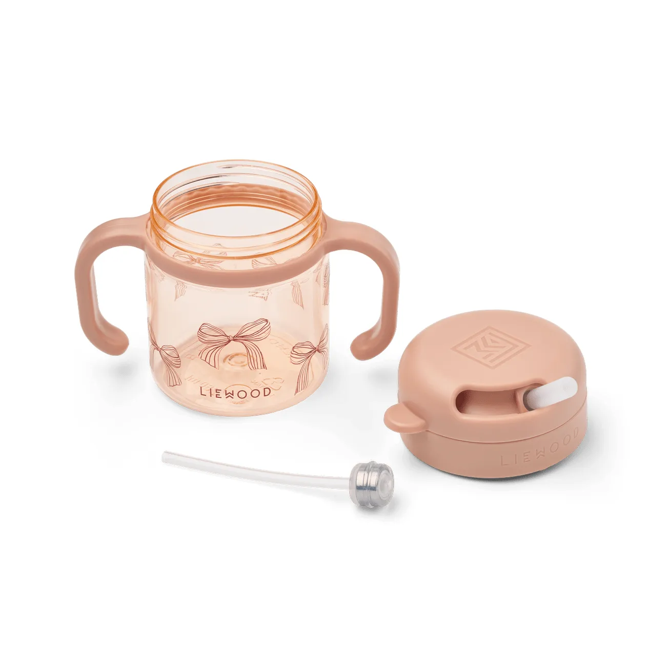 Kai Tritan-Trinkbecher mit Strohhalm, Bows-Pale Tuscany Liewood