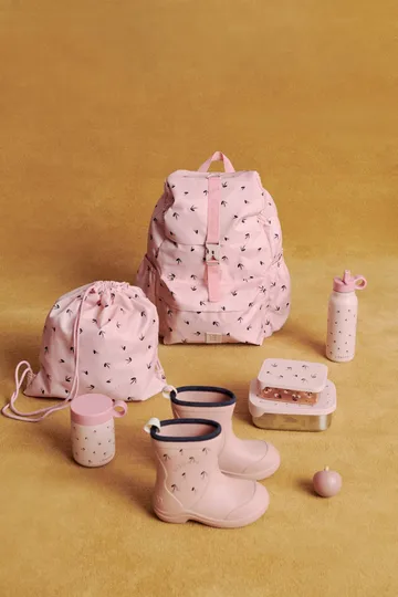 Kiani bedruckte Thermosflasche - Mini cherry heart-rosey - Liewood