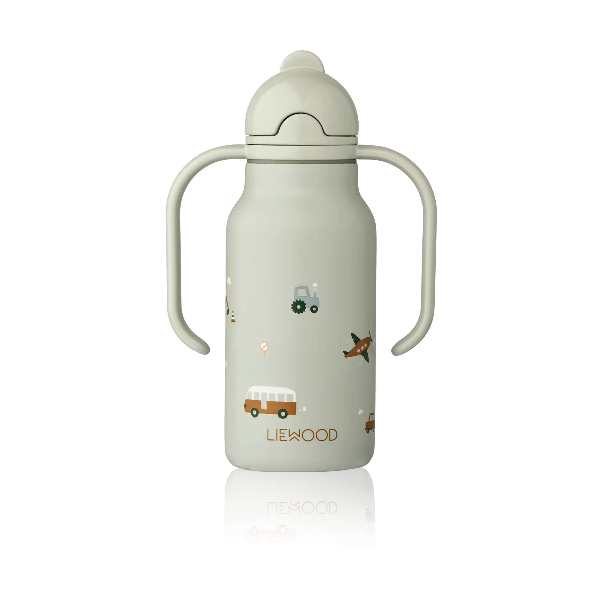 Kimmie Wasserflasche 25 cl, Vehicles-Dove blue Liewood