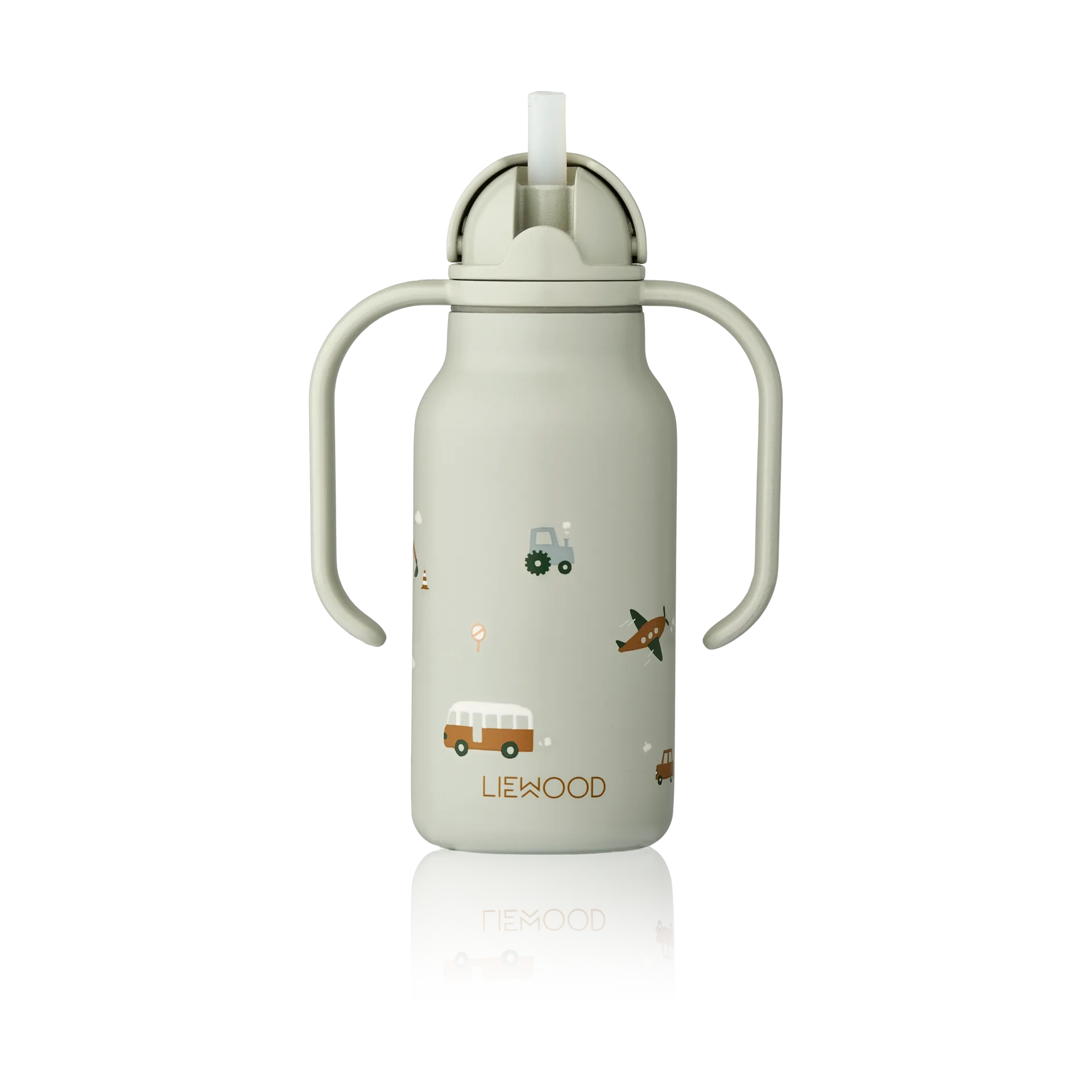 Kimmie Wasserflasche 25 cl, Vehicles-Dove blue Liewood