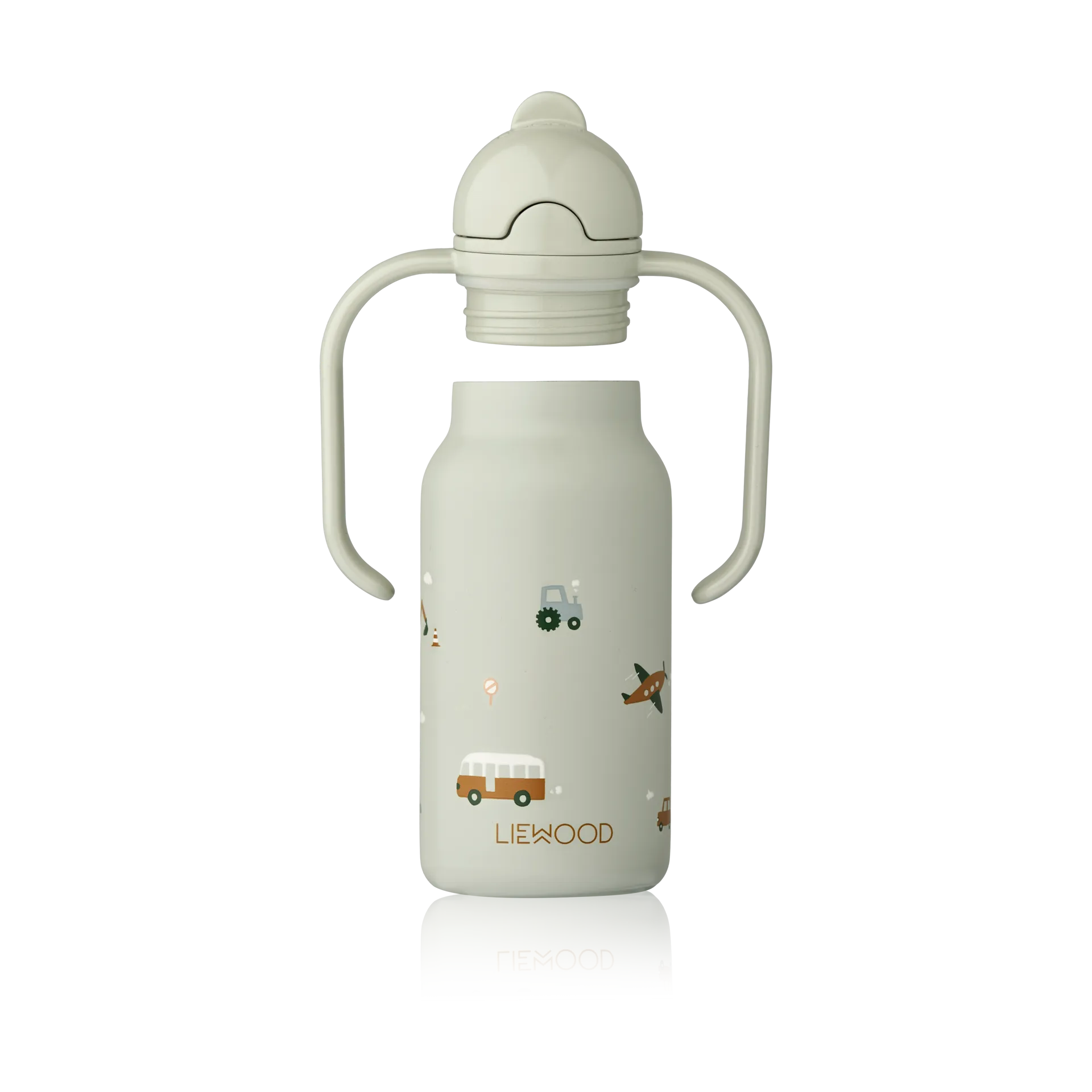 Kimmie Wasserflasche 25 cl, Vehicles-Dove blue Liewood