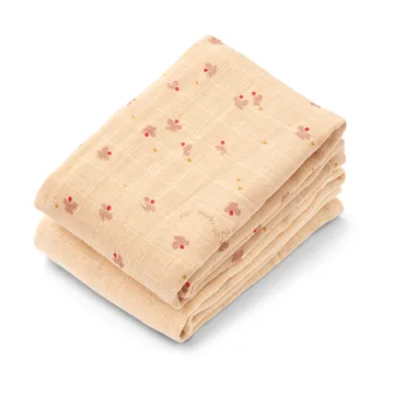 Lewis muslin Tuch 2er-Pack 65x65 cm - Mini butterfly-apple blossom mix - Liewood