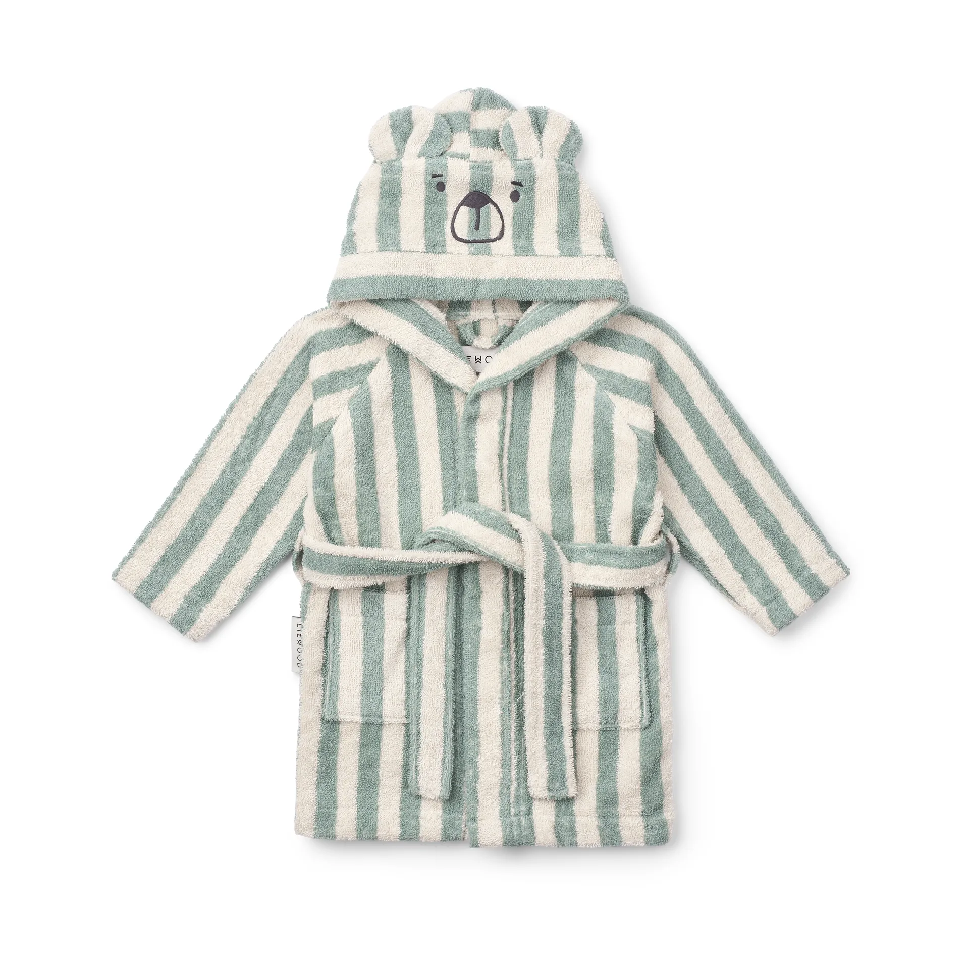 Lily Bademantel peppermint creme de la creme stripe, 1–2 Jahre Liewood