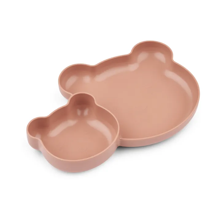 Magus Bear Divider Teller, 2-teilig - Pale tuscany - Liewood