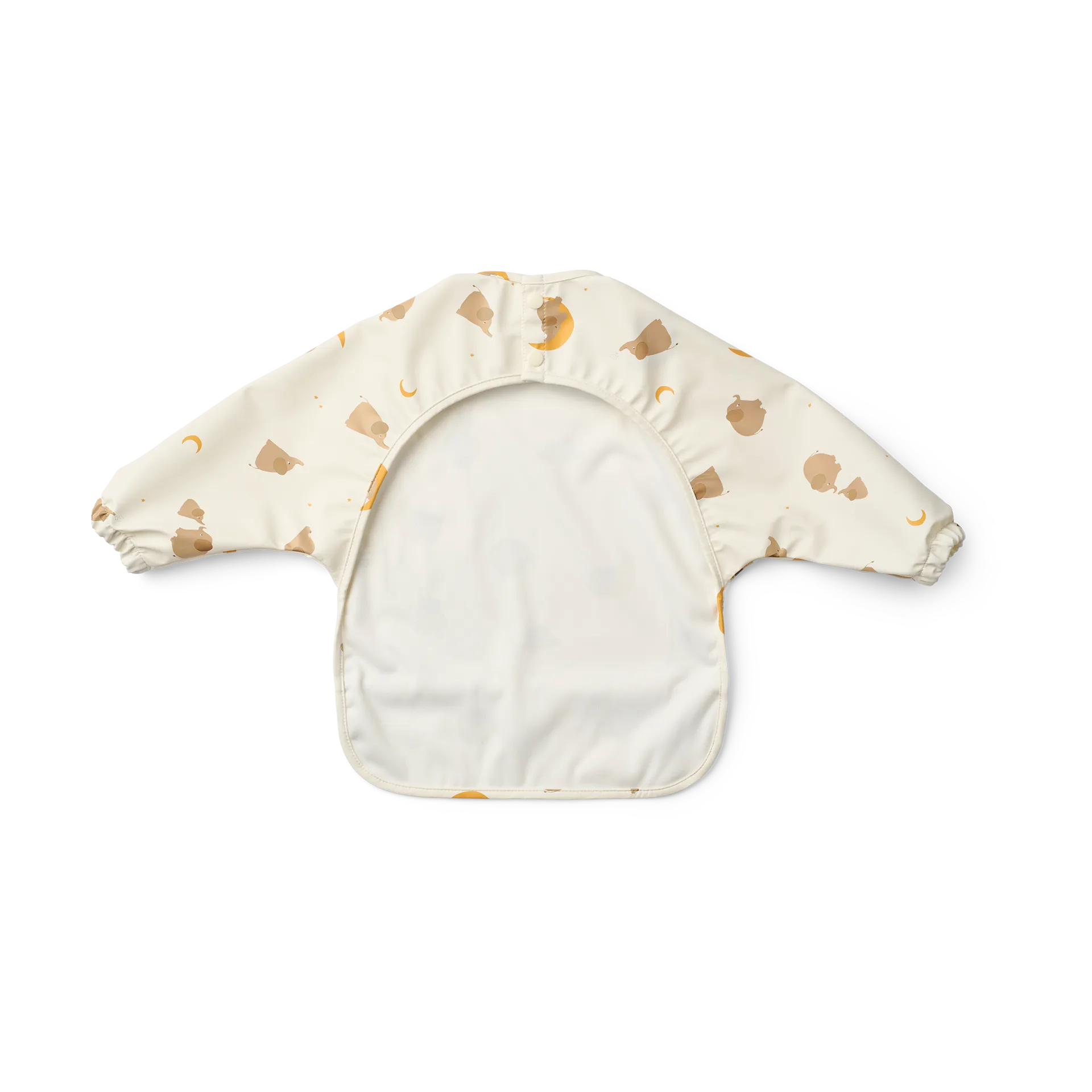 Merle Lätzchen mit Ärmel, Elephant-Creme de la creme Liewood