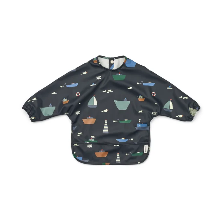 Merle Lätzchen mit Ärmel - Sailing-classic navy - Liewood