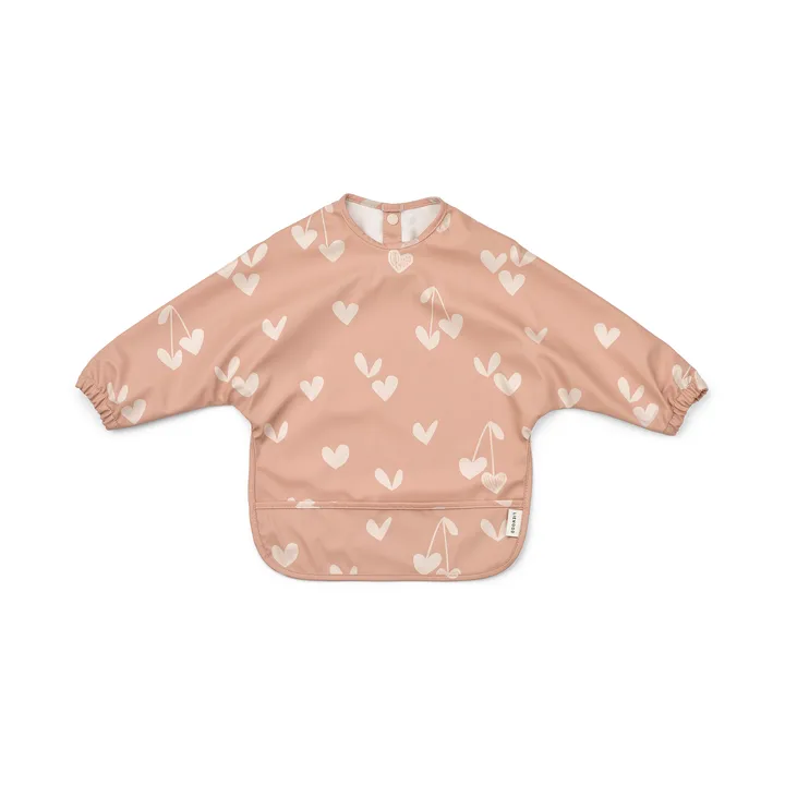 Merle Lätzchen mit Ärmel - Sweethearts-pale tuscany - Liewood