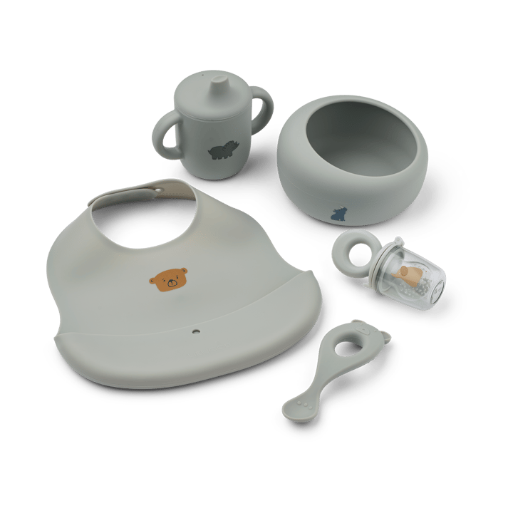 Mileah baby mealtime Set - Dove blue - Liewood