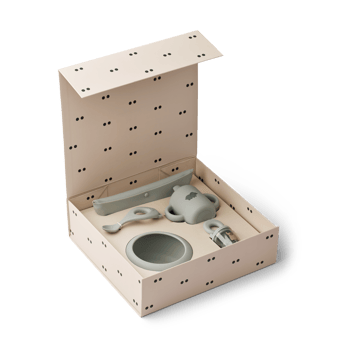 Mileah baby mealtime Set - Dove blue - Liewood