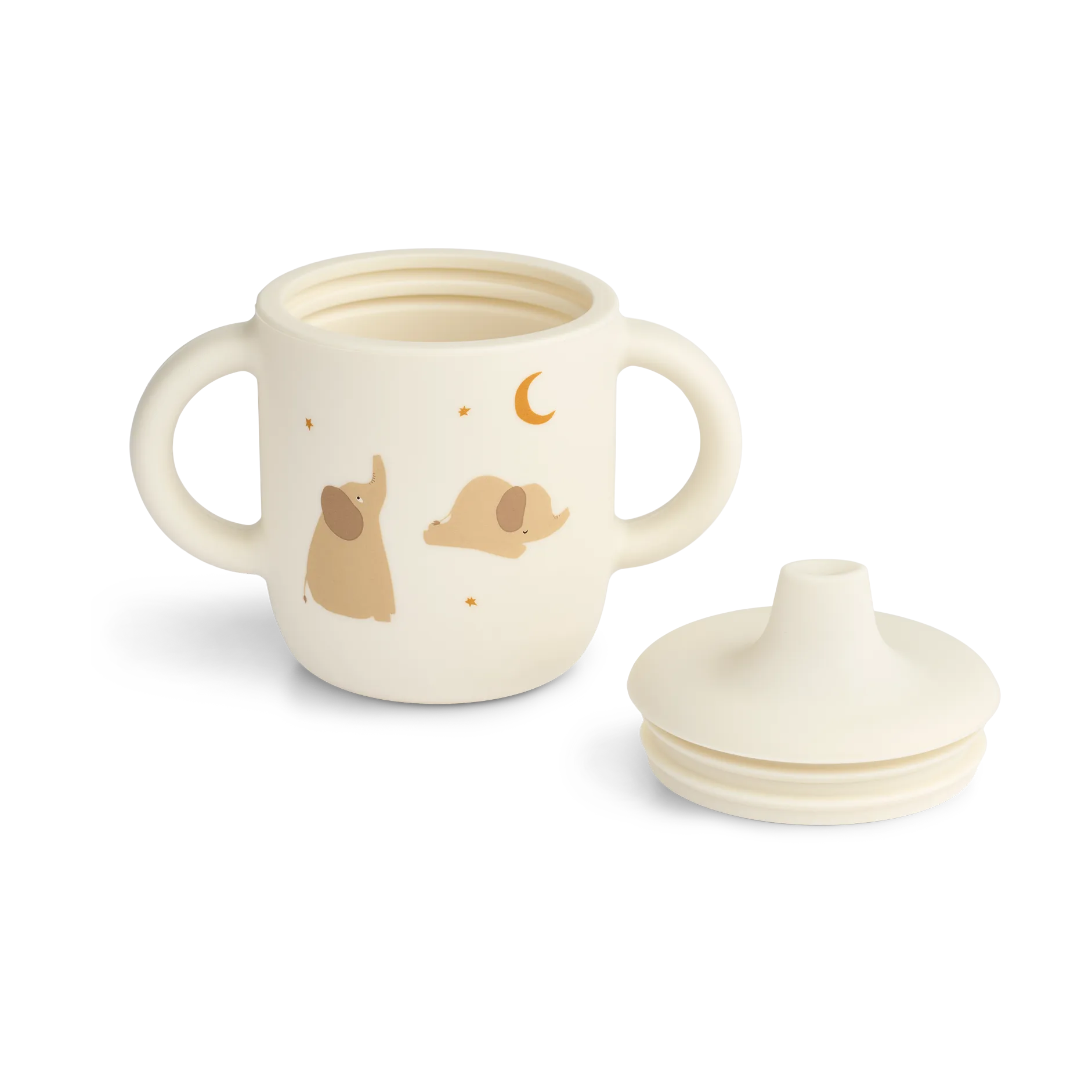 Neil Schnabeltasse 15 cl, Elephant-Creme de la creme Liewood