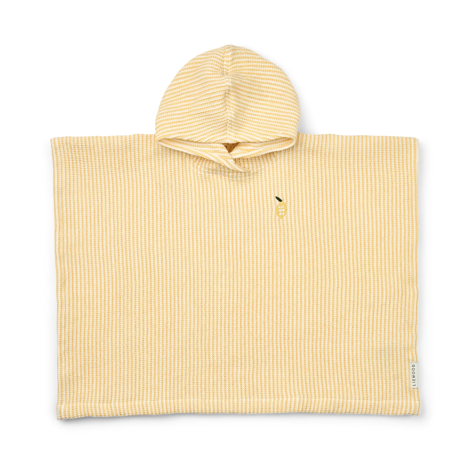 Paco Badeponcho lemon yellow creme de la creme stripe, 7–8 Jahre Liewood