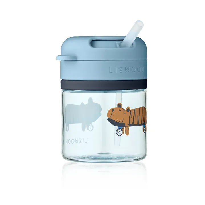 Pavia Becher mit Strohhalm - Fun-beach blue, 28 cl - Liewood