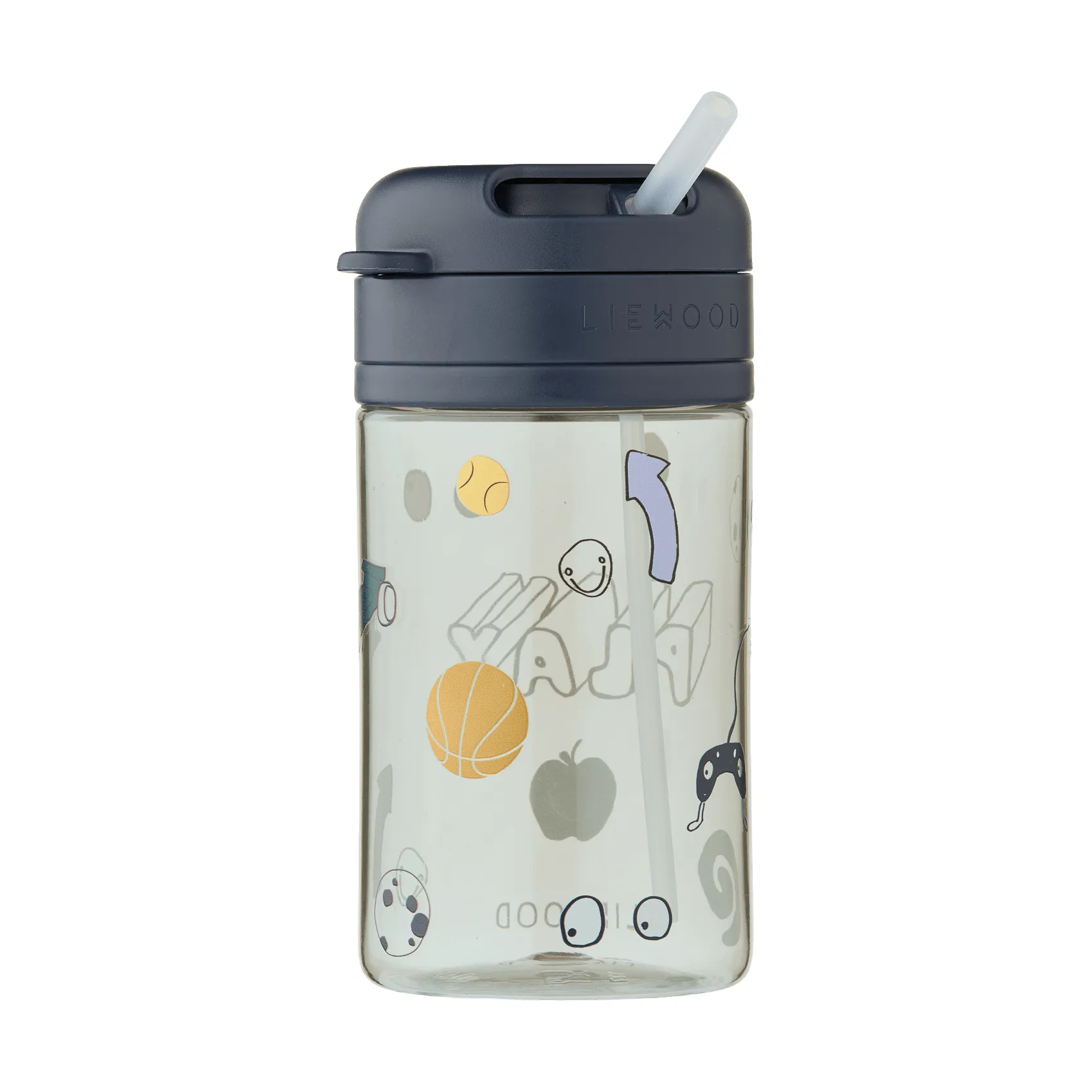 Pavia Becher mit Strohhalm, Play-dusty peppermint Liewood