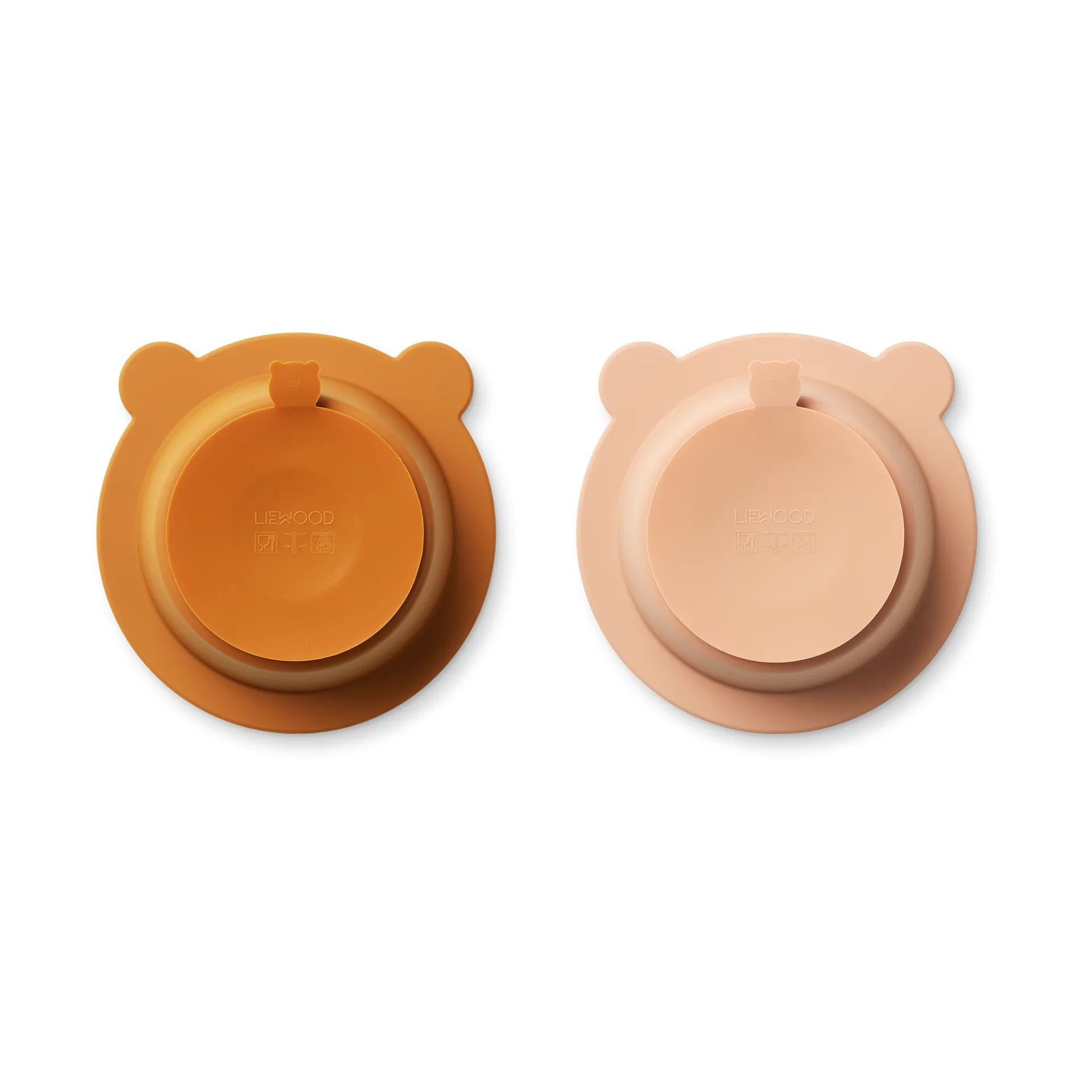 Peony Schale mit Saugnapf Ø16 cm 2-teilig, Mustard-tuscany rose mix Liewood