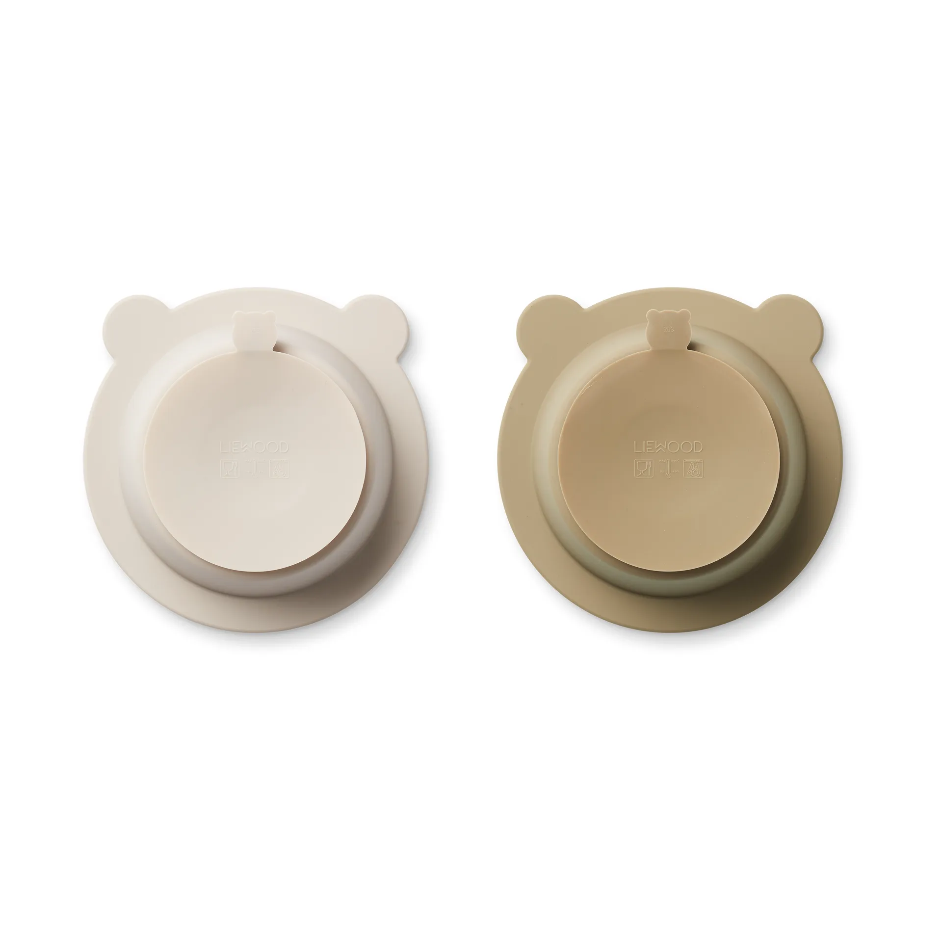 Peony Schale mit Saugnapf Ø16 cm 2-teilig, Sandy-Oat Liewood