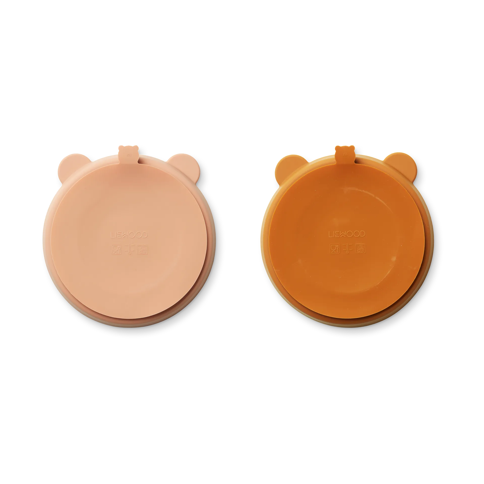 Stacy geteilter Kinderteller 2er-Pack, Mustard-tuscany rose mix Liewood