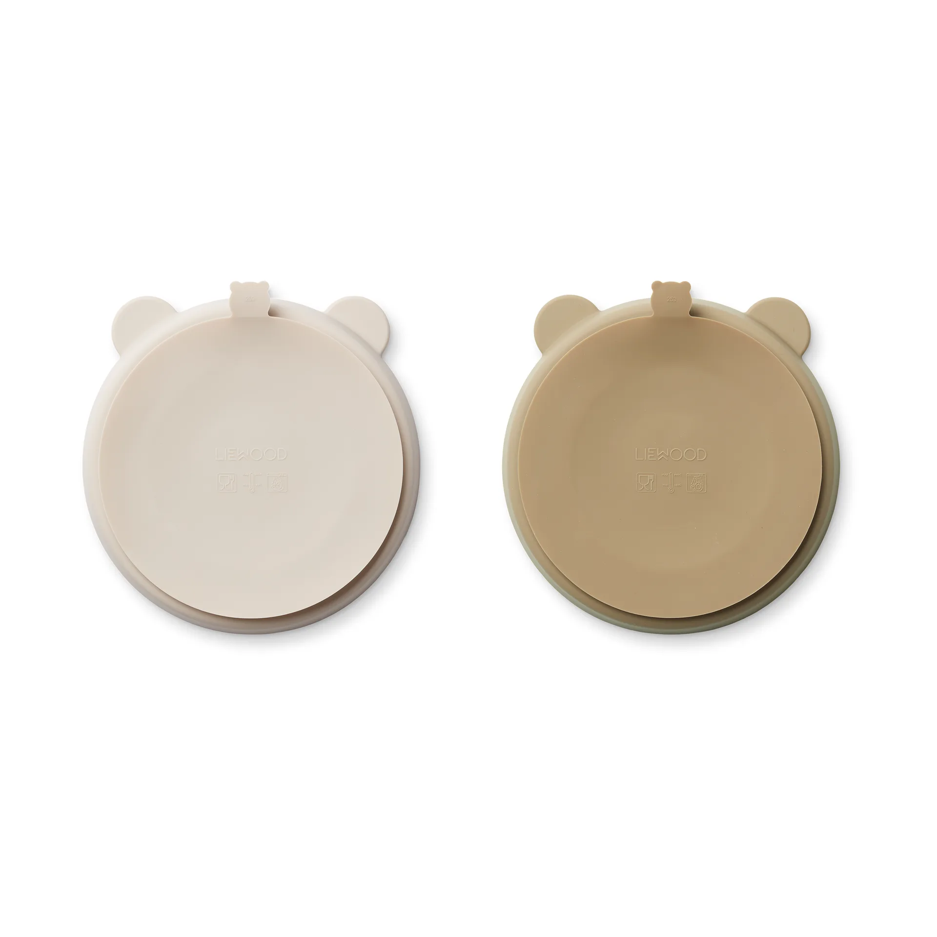 Stacy geteilter Kinderteller 2er-Pack, Sandy-Oat Liewood