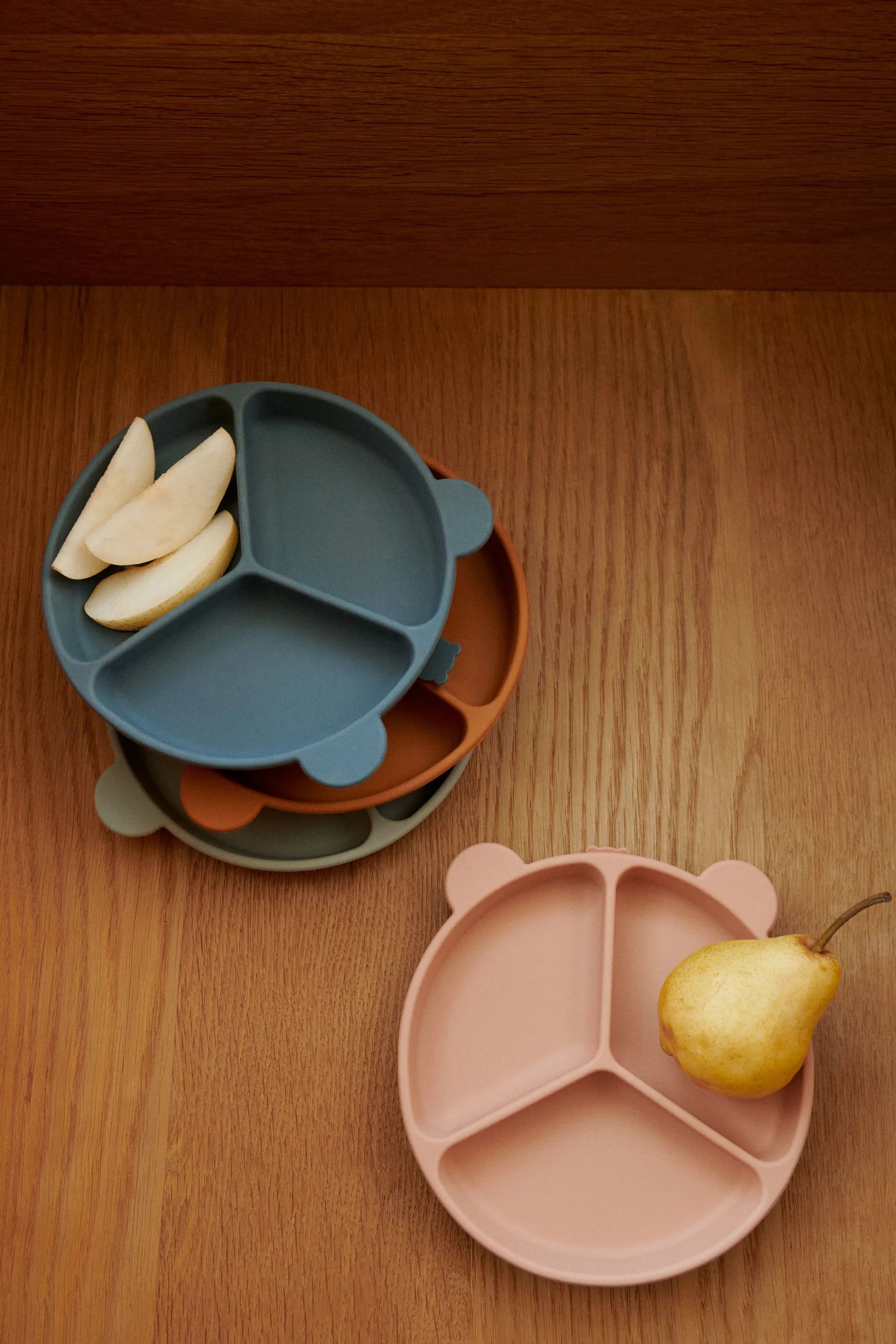 Stacy geteilter Kinderteller 2er-Pack, Sandy-Oat Liewood