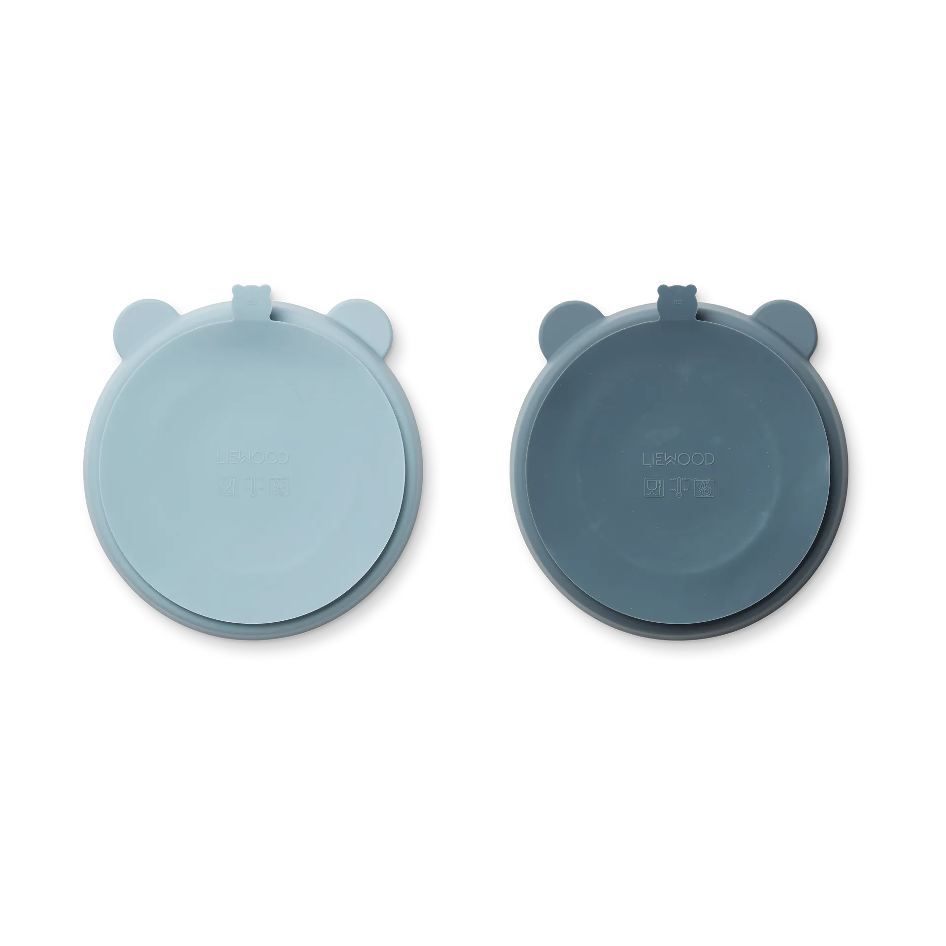 Stacy geteilter Kinderteller 2er-Pack, Sea blue-Whale blue Liewood