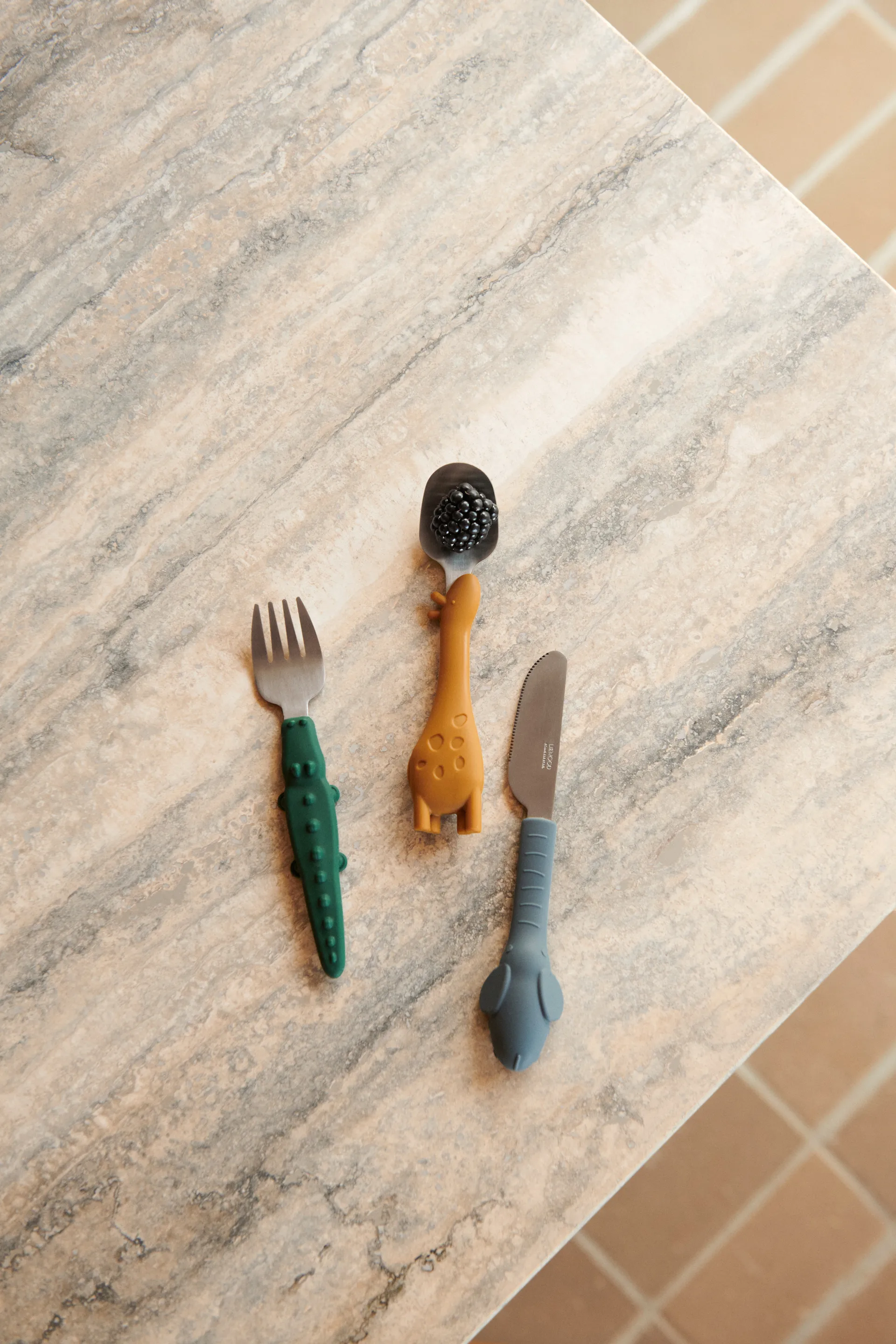 Tove all together Besteckset 3-teilig, Golden caramel mix Liewood