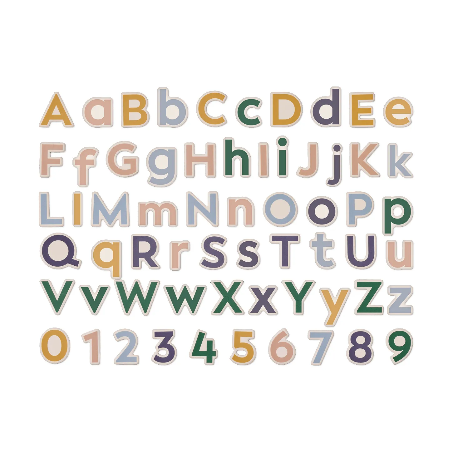 Vento Alphanumeric Magnete, Sandy Multi Mix Liewood
