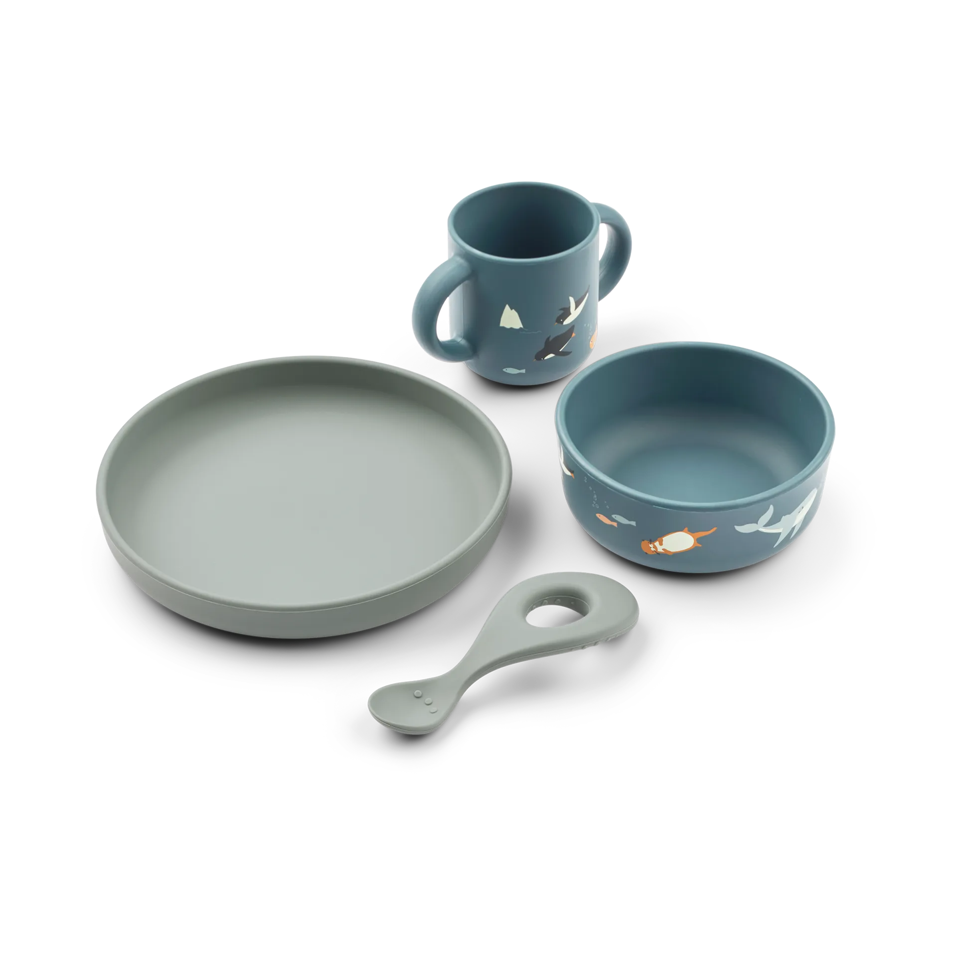Vivi printed Geschirrset 4-teilig, Arctic Sea-Ocean view Liewood