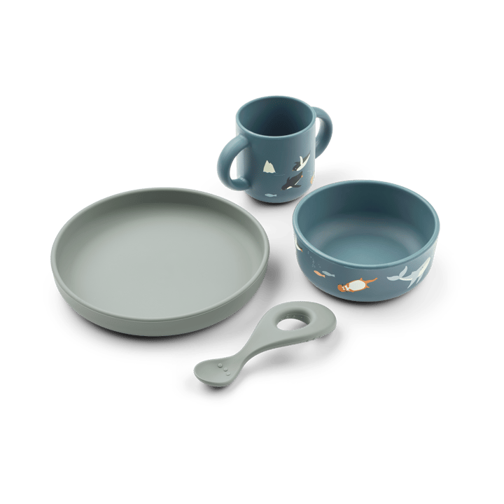 Vivi printed Geschirrset 4-teilig - Arctic Sea-Ocean view - Liewood
