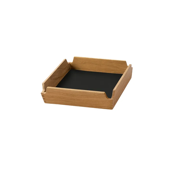 Airy Nupo Tablett - Black ink-teak, mini - LIND DNA