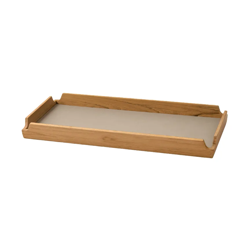 Airy Nupo Tablett, Clay brown-teak, slim LIND DNA