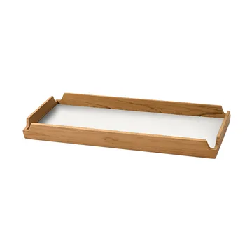 Airy Nupo Tablett - Pure white-teak, slim - LIND DNA